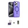 ieg™ iPhone 16 Pro Max Kılıf Nova Asil Prime - Siyah Joko Magic 5D Hayalet Cam + Bilvis Titan Kamera Lens - SH