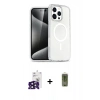 ieg™ iPhone 16 Pro Max Kılıf Nova Asil Prime - Siyah Joko Magic 5D Hayalet Cam + Bilvis Titan Kamera Lens - SH