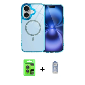 ieg™ iPhone 17 Kılıf Kıvılcım Form Prime - Siyah Joko Magic 5D Cam + Raze Metal Kamera Lens - GI