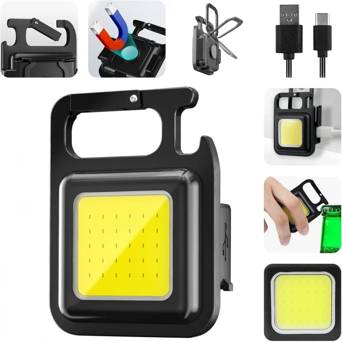 Anahtarlıklı Fener Fener Cob Led