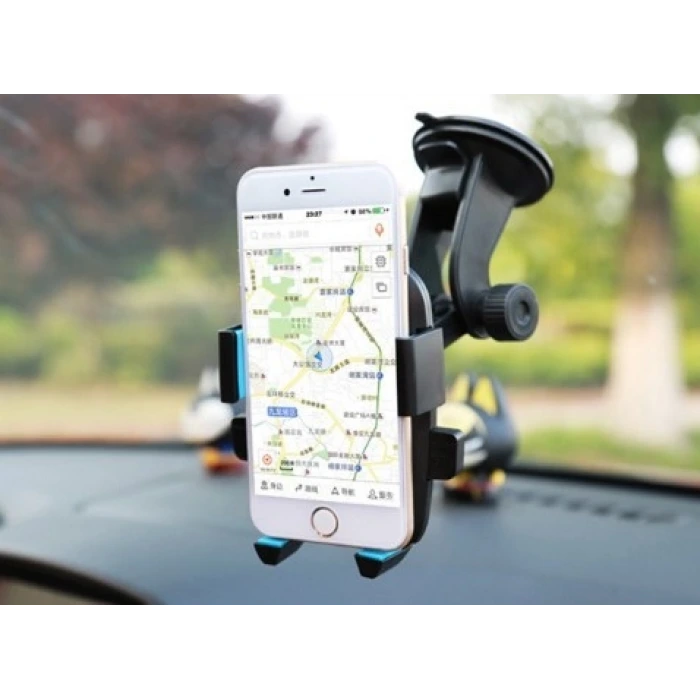 Araç İçi Cam Ve Torpido Vantuzlu Telefon Tutucu