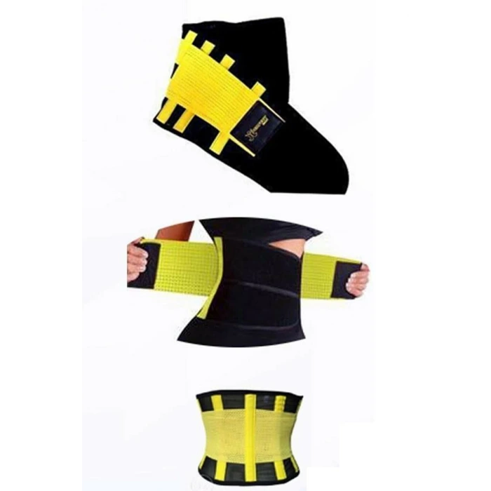 Hot Belt Termal Sauna Kemer Unisex Terletme Korsesi (sarısiyah)