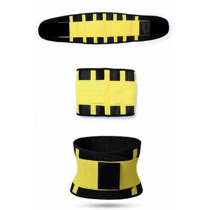 Hot Belt Termal Sauna Kemer Unisex Terletme Korsesi (sarısiyah)