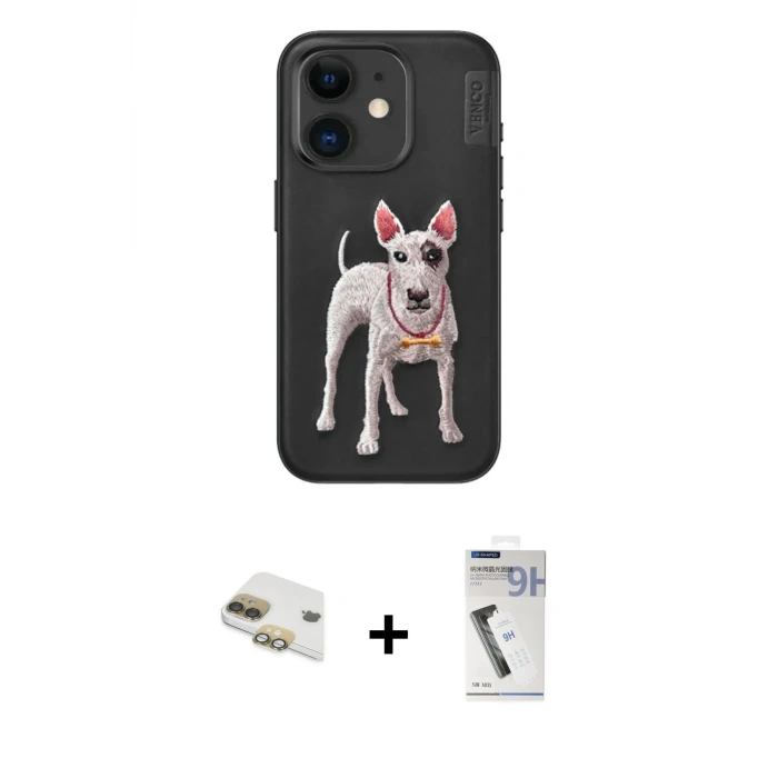 ieg™ iPhone 11 Kılıf Nova Form Koleksiyonu - Şeffaf Uv Polymer Nano Ekran Koruyucu + Pers Alüminyum Kamera Lens - GD