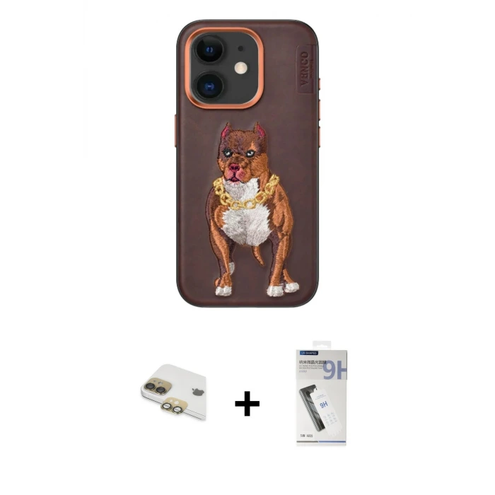 ieg™ iPhone 11 Kılıf Nova Form Koleksiyonu - Şeffaf Uv Polymer Nano Ekran Koruyucu + Pers Alüminyum Kamera Lens - GD