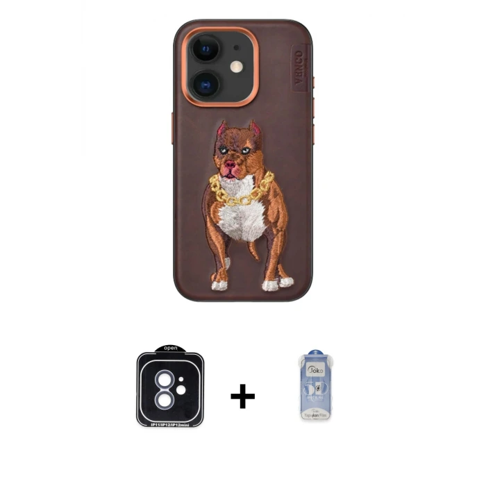 ieg™ iPhone 11 Kılıf Nova Form Koleksiyonu - Siyah Joko Magic 5D Cam + PVD Metal Kamera Lens - MI