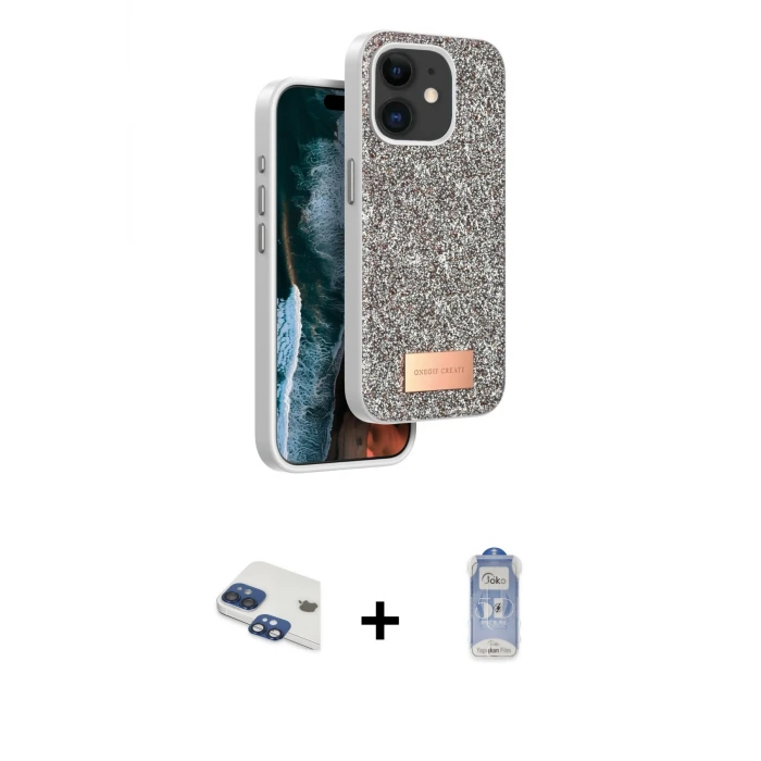 ieg™ iPhone 11 Kılıf Vadi Klasik Serisi - Siyah Joko Magic 5D Cam + Pers Alüminyum Kamera Lens - LT