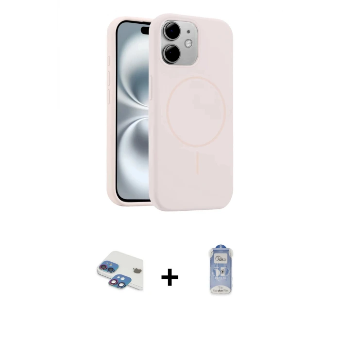 ieg™ iPhone 11 Kılıf Yankı Form Serisi - Siyah Joko Magic 5D Cam + Pers Alüminyum Kamera Lens - GI