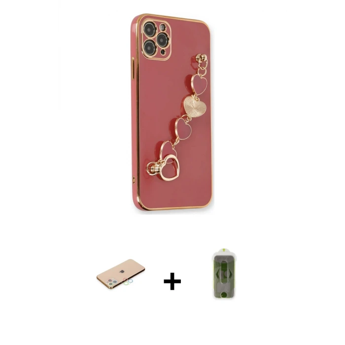 ieg™ iPhone 11 Pro Kılıf Nova Işık Prime - Siyah Joko Magic 5D Hayalet Cam + Renkli Kamera Lens Koruma Cam - MI