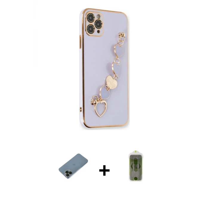 ieg™ iPhone 11 Pro Max Kılıf Nova Işık Prime - Siyah Joko Magic 5D Hayalet Cam + Shine Kamera Lens Koruma Cam - SH