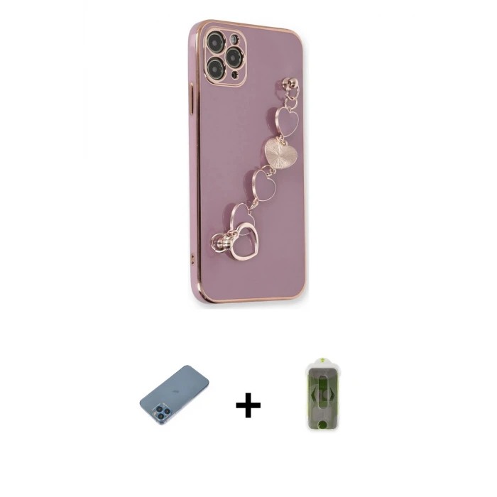 ieg™ iPhone 11 Pro Max Kılıf Nova Işık Prime - Siyah Joko Magic 5D Hayalet Cam + Shine Kamera Lens Koruma Cam - MI
