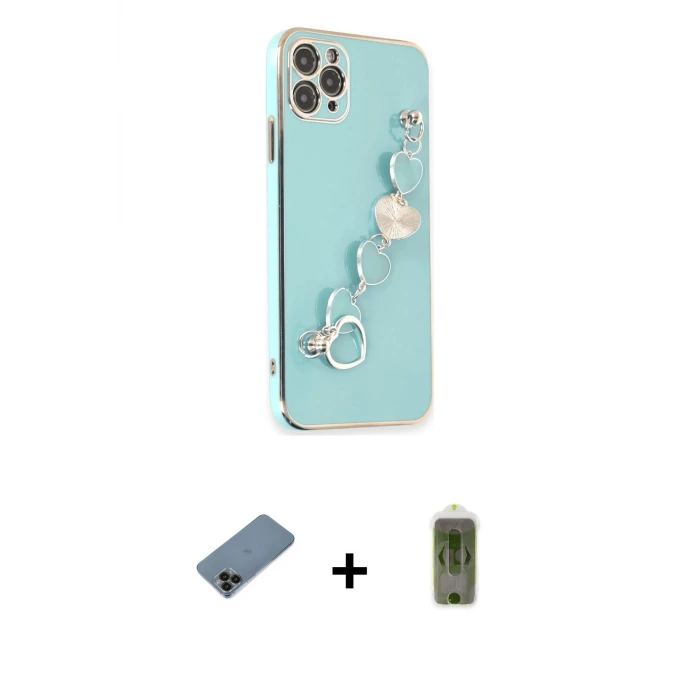 ieg™ iPhone 11 Pro Max Kılıf Nova Işık Prime - Siyah Joko Magic 5D Hayalet Cam + Shine Kamera Lens Koruma Cam - SH