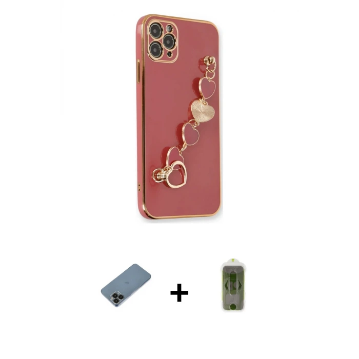 ieg™ iPhone 11 Pro Max Kılıf Nova Işık Prime - Siyah Joko Magic 5D Hayalet Cam + Shine Kamera Lens Koruma Cam - SH