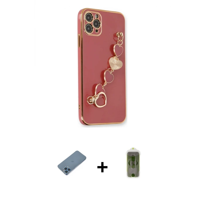ieg™ iPhone 11 Pro Max Kılıf Nova Işık Prime - Siyah Joko Magic 5D Hayalet Cam + Shine Kamera Lens Koruma Cam - MI