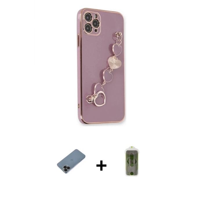 ieg™ iPhone 11 Pro Max Kılıf Nova Işık Prime - Siyah Joko Magic 5D Hayalet Cam + Shine Kamera Lens Koruma Cam - SH