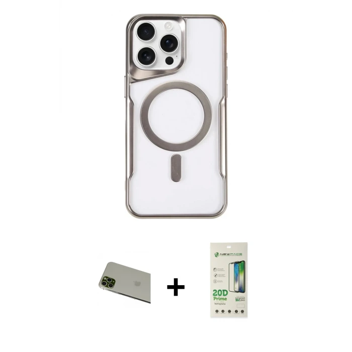 ieg™ iPhone 11 Pro Max Kılıf Yadigar Klasik Özel Seri - Siyah 20D Premium Cam Ekran Koruyucu + Rainbow Kamera Lens Koruma Cam - YL