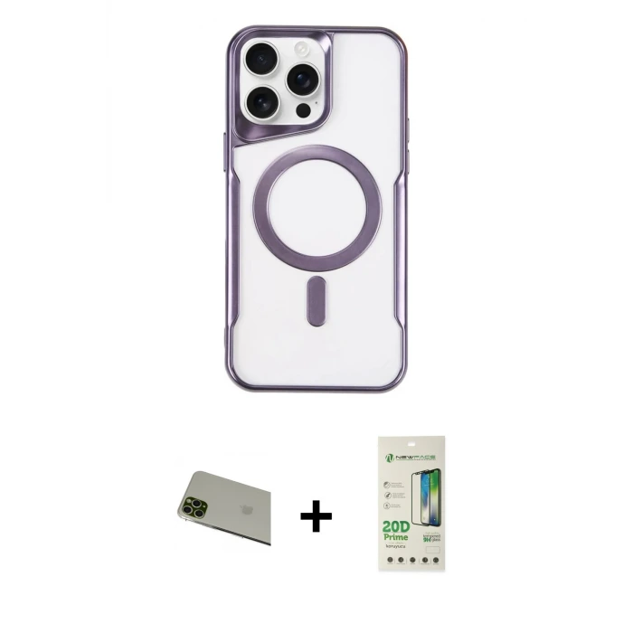 ieg™ iPhone 11 Pro Max Kılıf Yadigar Klasik Özel Seri - Siyah 20D Premium Cam Ekran Koruyucu + Rainbow Kamera Lens Koruma Cam - YL
