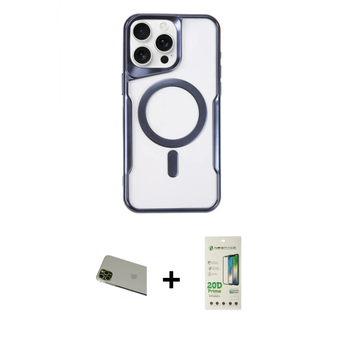 ieg™ iPhone 11 Pro Max Kılıf Yadigar Klasik Özel Seri - Siyah 20D Premium Cam Ekran Koruyucu + Rainbow Kamera Lens Koruma Cam - YL