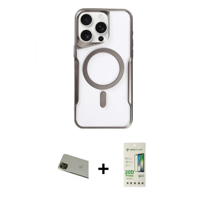 ieg™ iPhone 11 Pro Max Kılıf Yadigar Klasik Özel Seri - Siyah 20D Premium Cam Ekran Koruyucu + Rainbow Kamera Lens Koruma Cam - YL