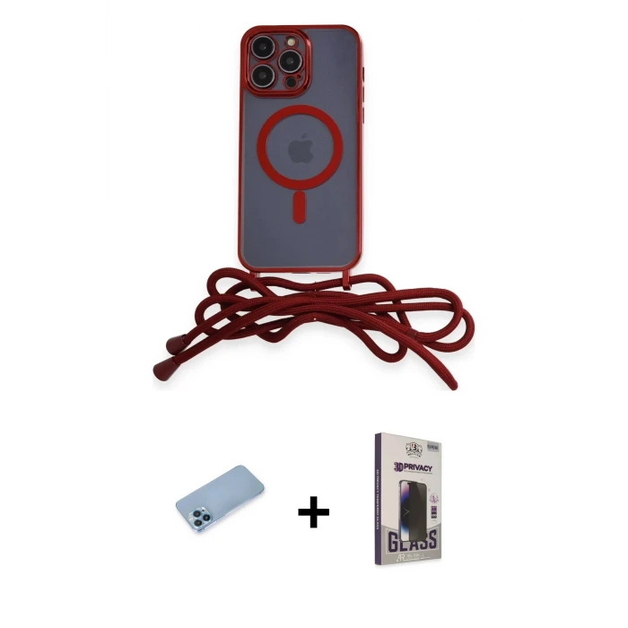 ieg™ iPhone 12 Pro Max Kılıf Eksen Özel Seri - Siyah Bilvis Hayalet Cam Ekran Koruyucu + Shine Kamera Lens Koruma Cam - MI