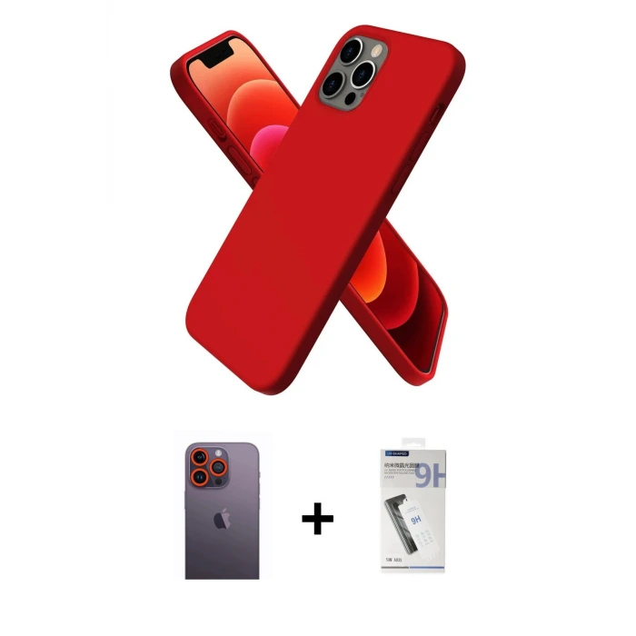 ieg™ iPhone 12 Pro Max Kılıf Kozmos Yansıma Özel Seri - Şeffaf Uv Polymer Nano Ekran Koruyucu + Neon Fosforlu Kamera Lens - TU