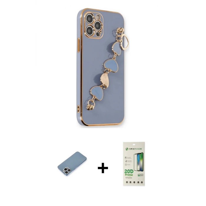 ieg™ iPhone 12 Pro Max Kılıf Nova Işık Prime - Siyah 20D Premium Cam Ekran Koruyucu + Shine Kamera Lens Koruma Cam - GI