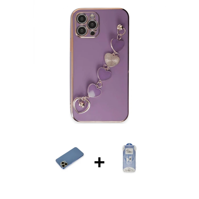 ieg™ iPhone 12 Pro Max Kılıf Nova Işık Prime - Siyah Joko Magic 5D Cam + Shine Kamera Lens Koruma Cam - GD