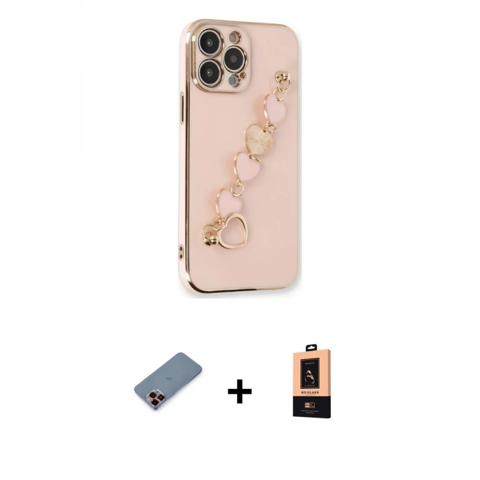 ieg™ iPhone 13 Pro Max Kılıf Nova Işık Prime - Şeffaf Maxco Cam Ekran Koruyucu + Metal Kamera Lens Koruma Cam - KI