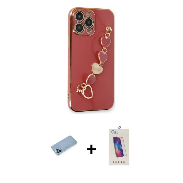 ieg™ iPhone 13 Pro Max Kılıf Nova Işık Prime - Siyah Joko 5D Cam + Shine Kamera Lens Koruma Cam - MI