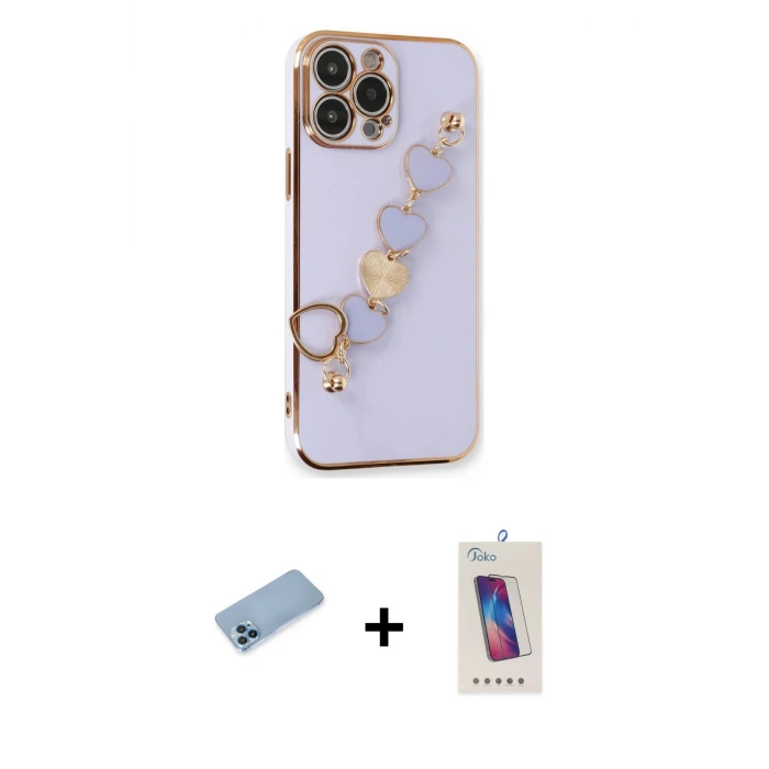 ieg™ iPhone 13 Pro Max Kılıf Nova Işık Prime - Siyah Joko 5D Cam + Shine Kamera Lens Koruma Cam - MI