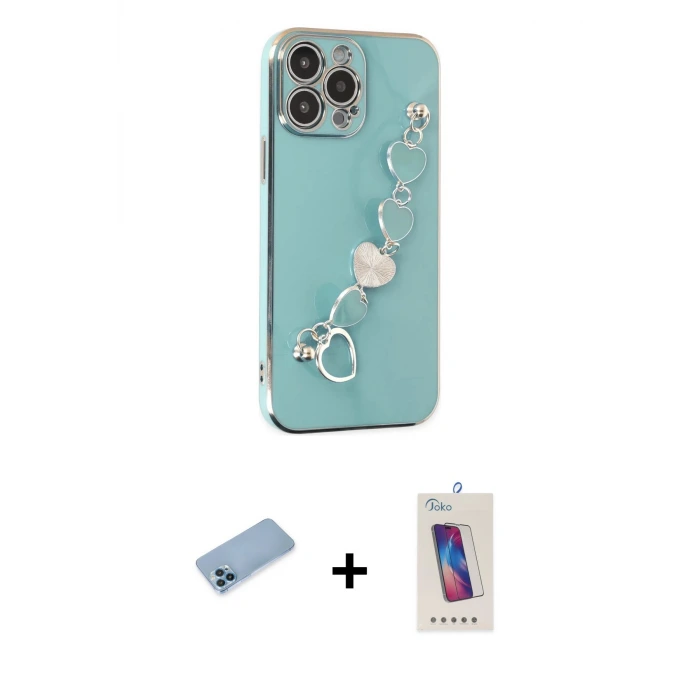 ieg™ iPhone 13 Pro Max Kılıf Nova Işık Prime - Siyah Joko 5D Cam + Shine Kamera Lens Koruma Cam - MI