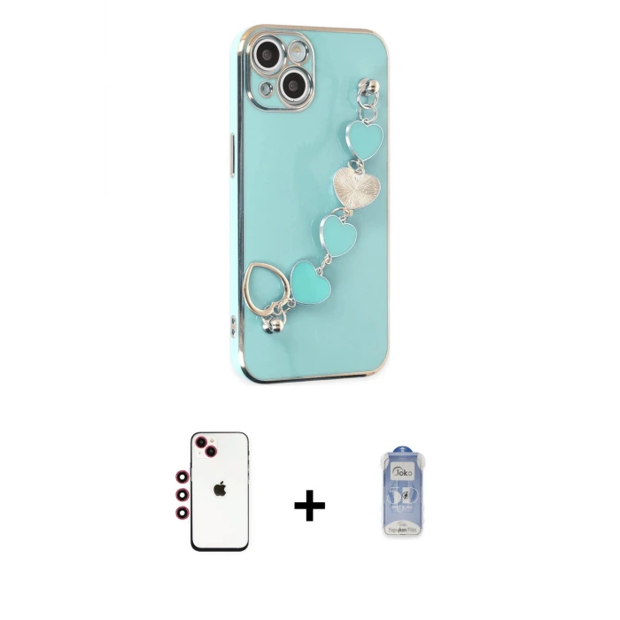 ieg™ iPhone 14 Kılıf Nova Işık Prime - Siyah Joko Magic 5D Cam + Shine Kamera Lens - KI