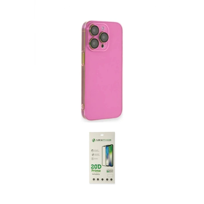ieg™ iPhone 14 Pro Kılıf Siluet Minimal Özel Seri - Siyah 20D Premium Cam Ekran Koruyucu