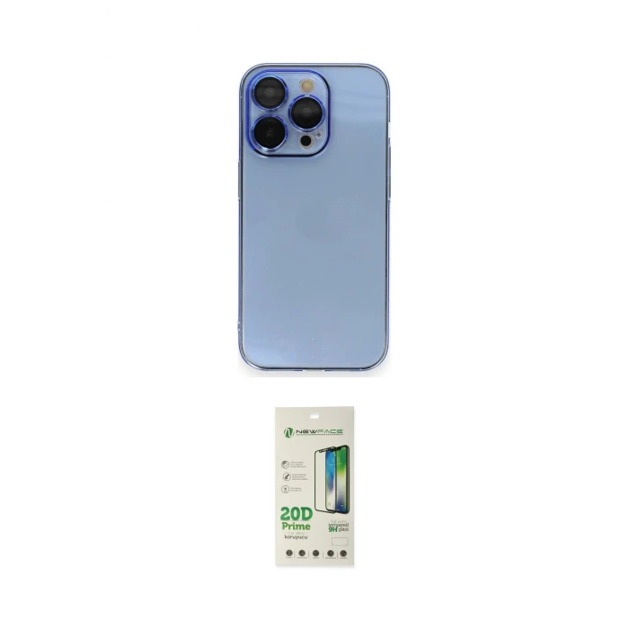 ieg™ iPhone 14 Pro Kılıf Siluet Minimal Özel Seri - Siyah 20D Premium Cam Ekran Koruyucu