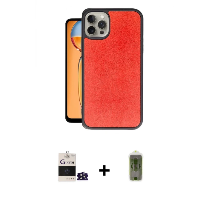 ieg™ iPhone 14 Pro Max Kılıf Kıvılcım Işık Serisi - Siyah Joko Magic 5D Hayalet Cam + Bilvis Titan Kamera Lens - DNMR