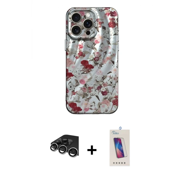 ieg™ iPhone 14 Pro Max Kılıf Nova Doku Prime - Siyah Joko 5D Cam + Raze Metal Kamera Lens - GS