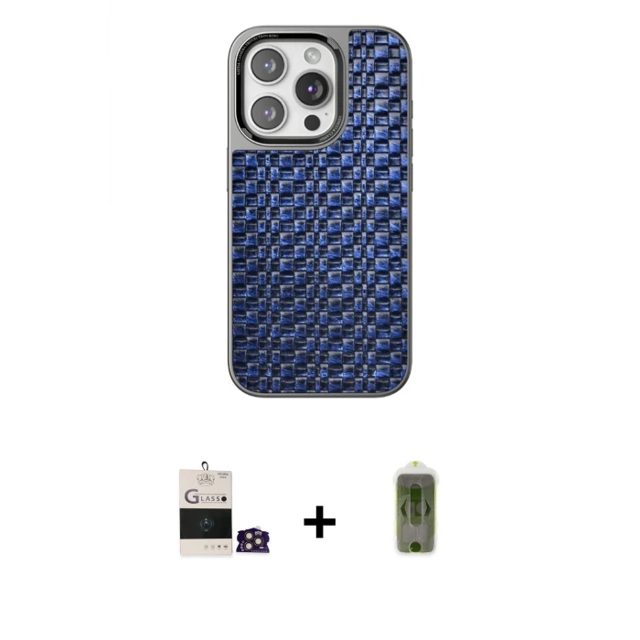 ieg™ iPhone 14 Pro Max Kılıf Siluet Form Serisi - Siyah Joko Magic 5D Hayalet Cam + Bilvis Titan Kamera Lens - GD