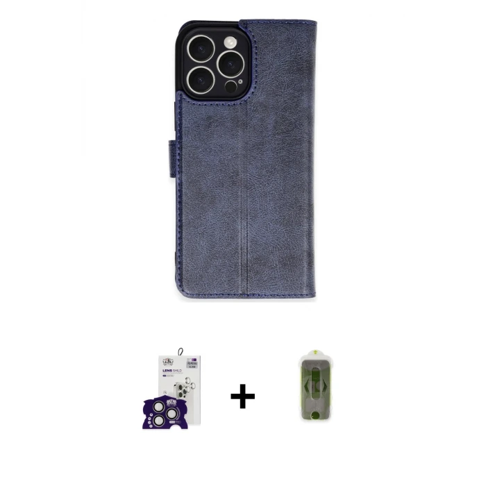 ieg™ iPhone 16 Pro Max Kılıf Siluet Işık Serisi - Siyah Joko Magic 5D Hayalet Cam + Bilvis Titan Kamera Lens - TMGI
