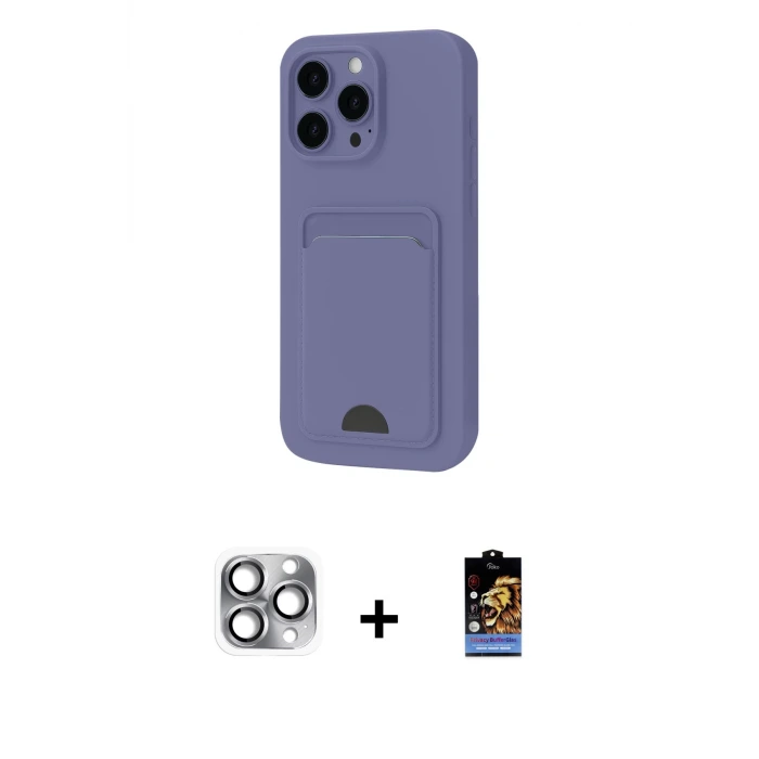 ieg™ iPhone 16 Pro Max Kılıf Vadi Çizgi Prime - Siyah Buffer Hayalet Cam Ekran Koruyucu + Pers Alüminyum Kamera Lens - GI
