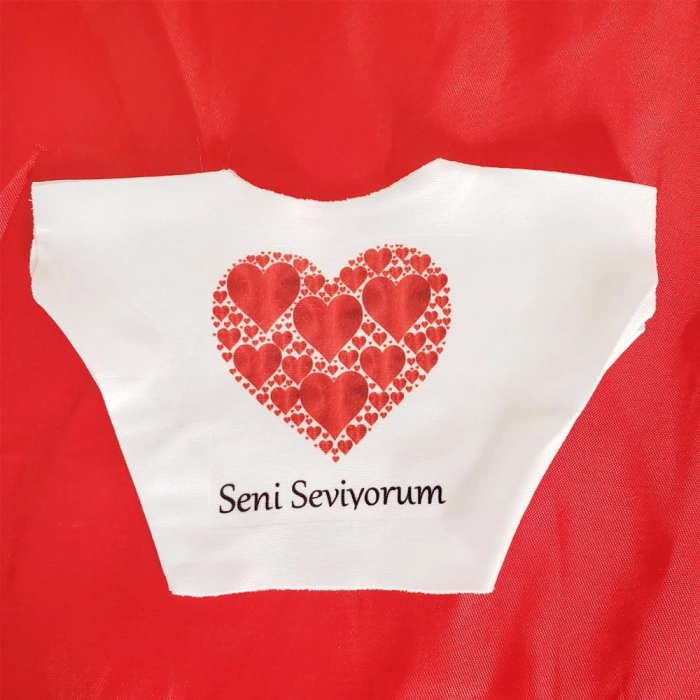 ieg™ Seni Seviyorum Baskılı Peluş Oyuncak Tişörtü