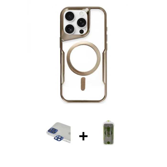 iPhone 11 Pro Max Kılıf Yadigar Klasik Özel Seri - Siyah Joko Magic 5D Hayalet Cam + Pers Alüminyum Kamera Lens - LT