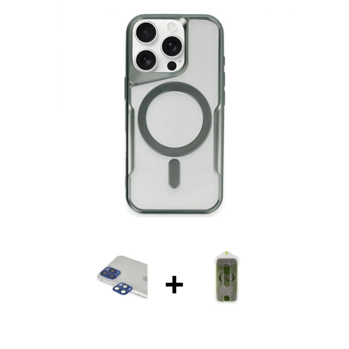 iPhone 11 Pro Max Kılıf Yadigar Klasik Özel Seri - Siyah Joko Magic 5D Hayalet Cam + Pers Alüminyum Kamera Lens - LT
