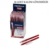 50 Adet Pensan Büro Kırmızı Tükenmez Kalem M-medium - 1.0mm Uç