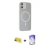 ieg™ iPhone 11 Kılıf Çekirdek Modern Prime - Siyah Bilvis 5in1 3D Magic Cam Ekran Koruyucu + Rainbow Kamera Lens Koruma Cam - KI