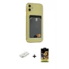 ieg™ iPhone 11 Kılıf Doruk Klasik Koleksiyonu - Siyah Buffer Cam Ekran Koruyucu + Renkli Kamera Lens Koruma Cam - TU