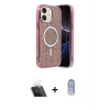 ieg™ iPhone 11 Kılıf Eksen Çizgi - Siyah Joko Magic 5D Cam + Kamera Lens Koruma Cam - SF