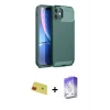 ieg™ iPhone 11 Kılıf Eksen Form Prime - Siyah Bilvis 5in1 3D Magic Cam Ekran Koruyucu + Rainbow Kamera Lens Koruma Cam - KI