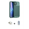 ieg™ iPhone 11 Kılıf Eksen Form Prime - Siyah Joko Magic 5D Cam + Pers Alüminyum Kamera Lens - GD