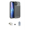 ieg™ iPhone 11 Kılıf Eksen Form Prime - Siyah Joko Magic 5D Cam + Pers Alüminyum Kamera Lens - GD
