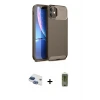 ieg™ iPhone 11 Kılıf Eksen Form Prime - Siyah Joko Magic 5D Hayalet Cam + Pers Alüminyum Kamera Lens - LT